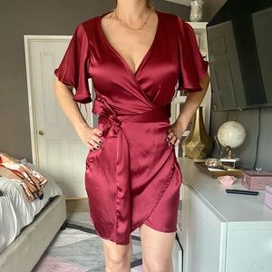 Beautiful silk wrap dress
